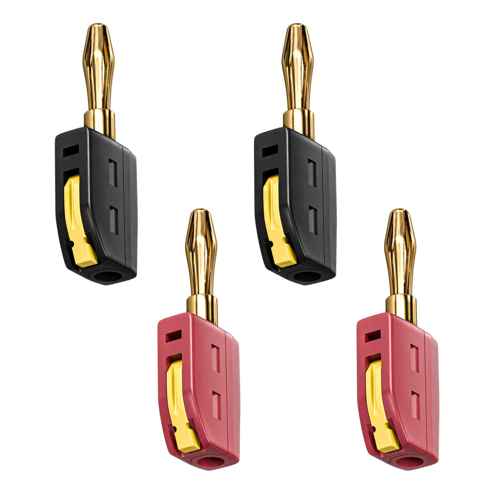Amazon.co.jp: TVETE 4mmバナナプラグ スピーカー バナナ 端子【4個